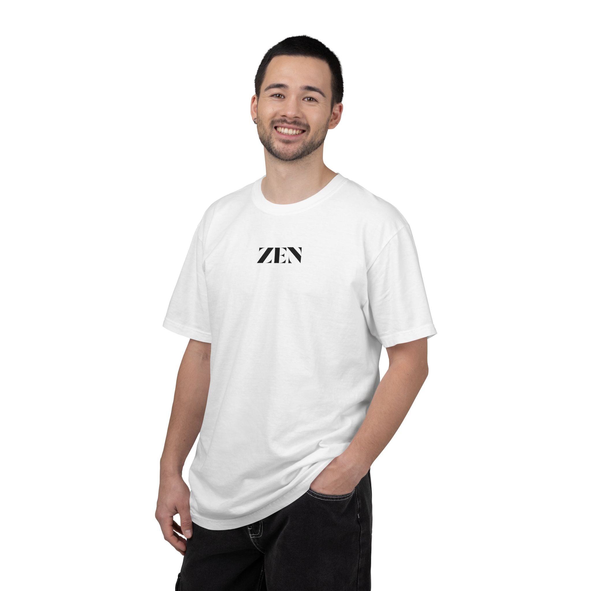 Zen Minimalist T-Shirt — Chest Logo Relaxed Tee