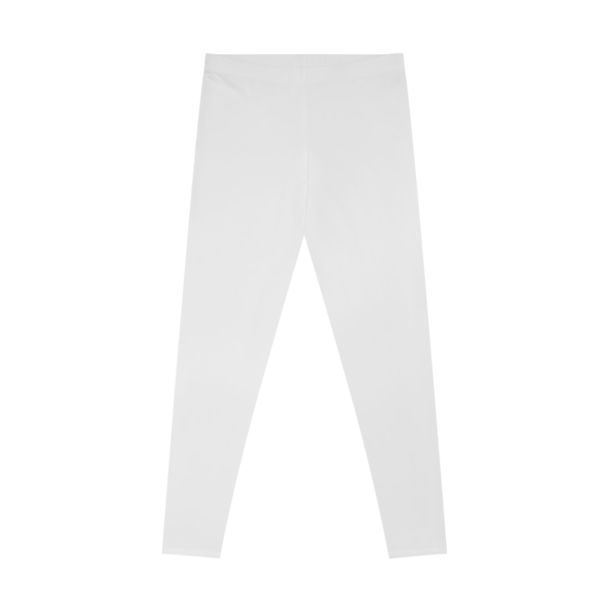 Zen Minimalist White Leggings — High-Waist All-Over Print Yoga Leggings