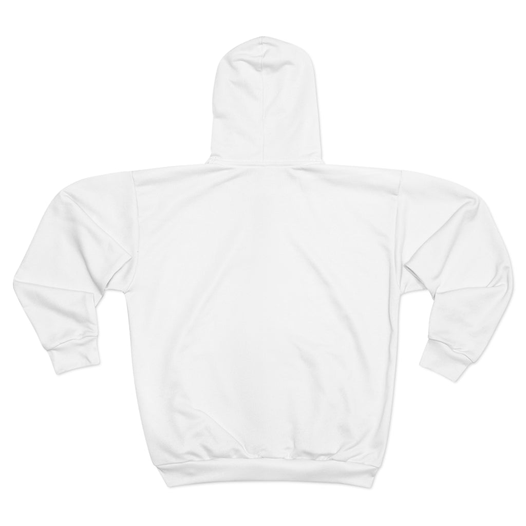Zen Zip Hoodie — Minimalist 'ZEN' Chest Logo Zip-Up Hoodie